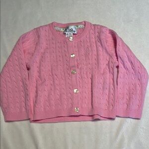 Lilly Pulitzer Pink Cable Knit Cardigan